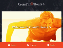 Tablet Screenshot of crossfitroute5.com